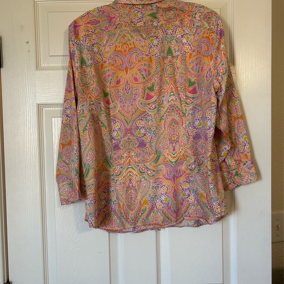 Women’s Chaps Button down 3/4 sleeve - Picture 2 of 3